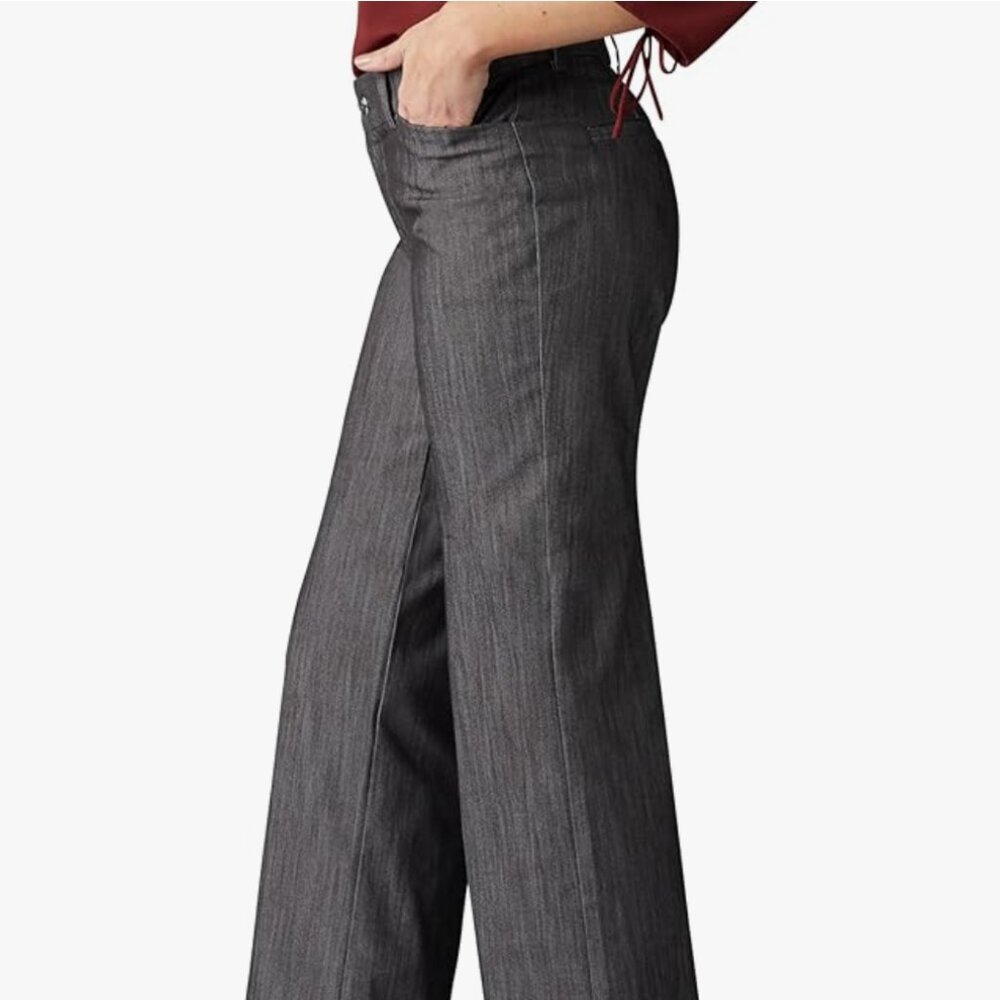 Lee Women's Ultra Lux Comfort with Flex Motion Trouser Pant in Carbon Rinse